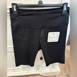 New- YELETE- Seize the Day, black bike shorts, size medium. 
6” inseam